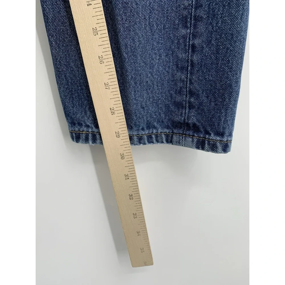 Levis 505 Jeans Mens 33x30 Blue Distressed‎ Straight Leg Medium Wash Denim Pants